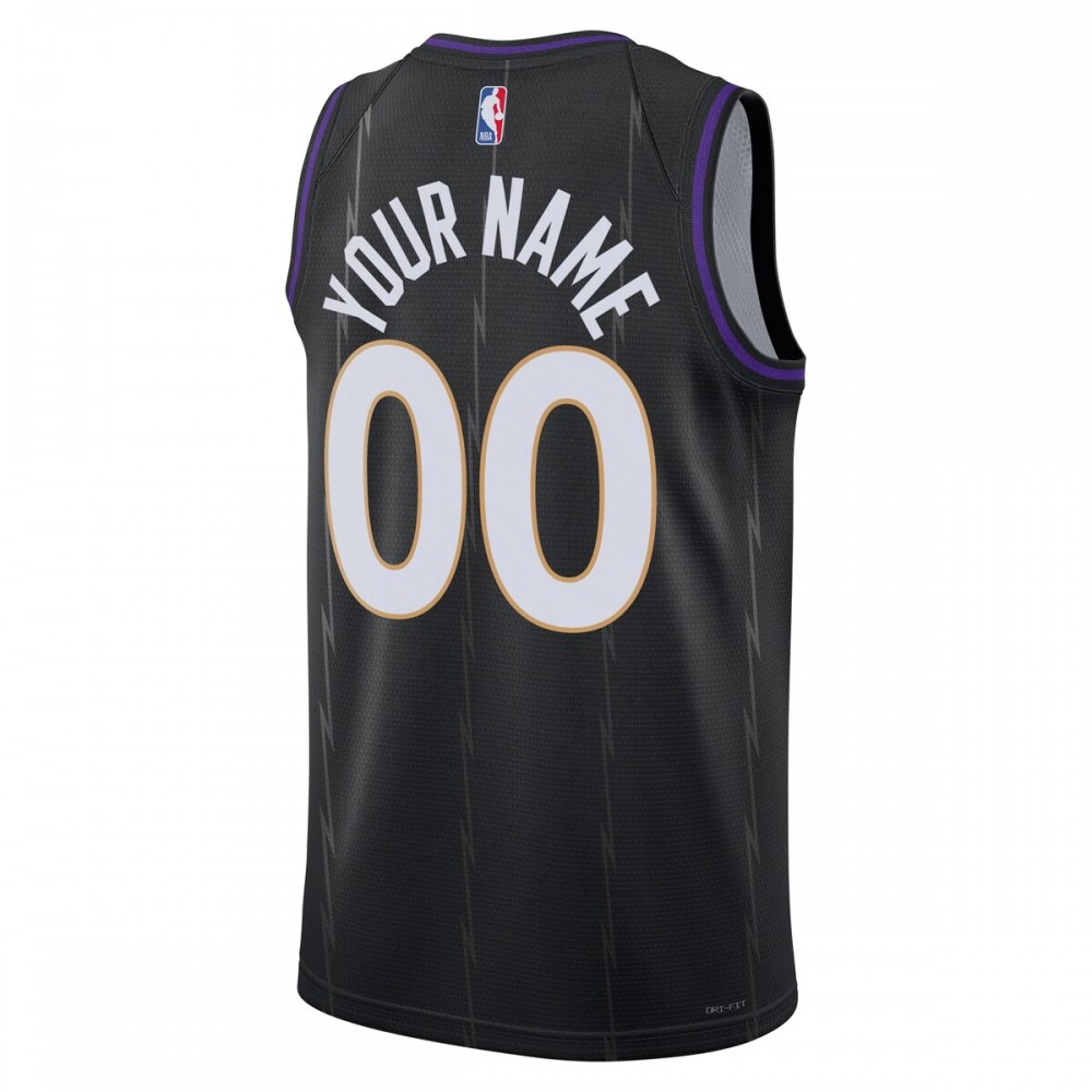 Toronto Raptors Unisex 2024/25 Custom Swingman Jersey - City Edition - Black-Pro Kit Vault | Brand New 26/27 Sports Jerseys